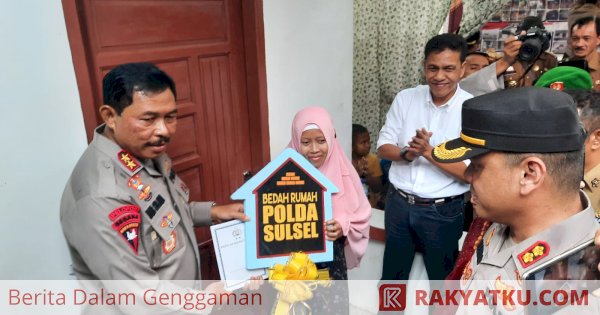 Polri Peduli Terhadap Warga, Kapolda Sulsel Launching Bedah Rumah Milik Keluarga Buruh Tani di Gowa