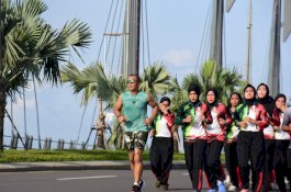 Pangdam Hasanuddin Bersama Jajaran Olah Raga Lari