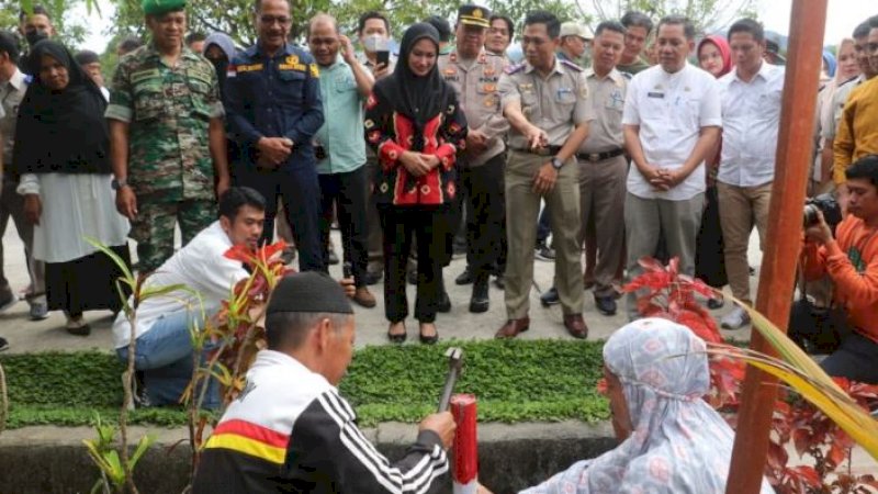 Pelaksanaan Gerakan Masyarakat Pemasangan Tanda Batas (Gema Patas) di Kabupaten Luwu Utara, Jumat (3/2/2023). 