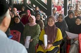 Yel-Yel Ilham Gubernurku Pecah di Watang Sawitto Pinrang