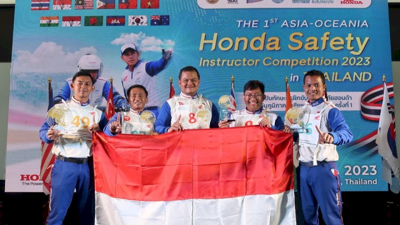 Instruktur AHM Kantongi Prestasi di Kompetisi Safety Riding Asia  dan Oceania
