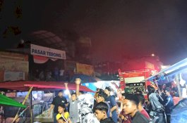 Pasar Terong Kota Makassar Kebakaran 