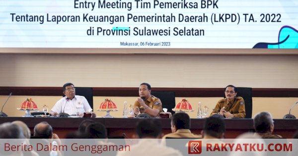 Gubernur Andi Sudirman Buka Entry Meeting BPK