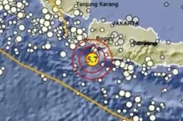Gempa 5,7 Magnitudo Guncang Bayah Banten