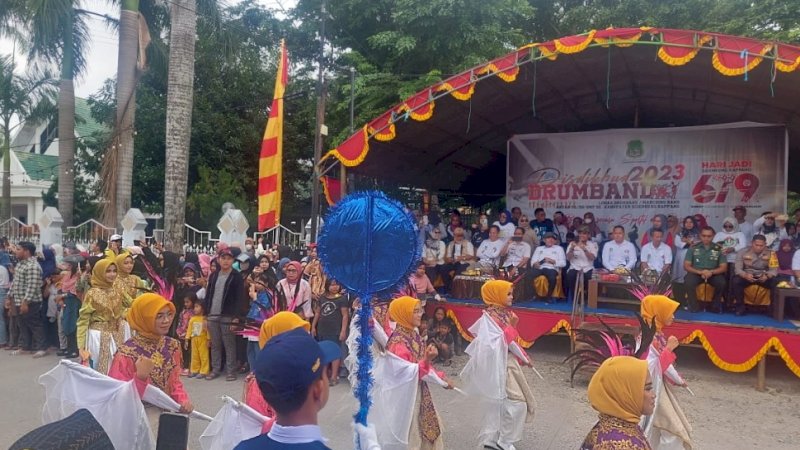 Lomba Marching Band antar Pelajar Sambut Hari Jadi ke-679 Sidrap