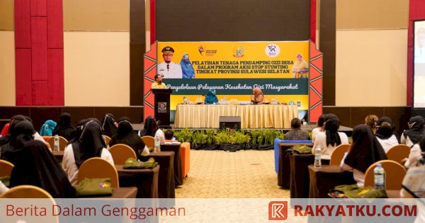 Gubernur Sulsel Lepas 120 Tenaga Pendamping Gizi Desa ke 24 Kabupaten/Kota