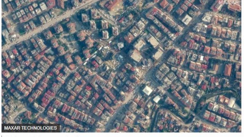 Foto-Foto Satelit Kondisi Sebelum dan Setelah Gempa Turki