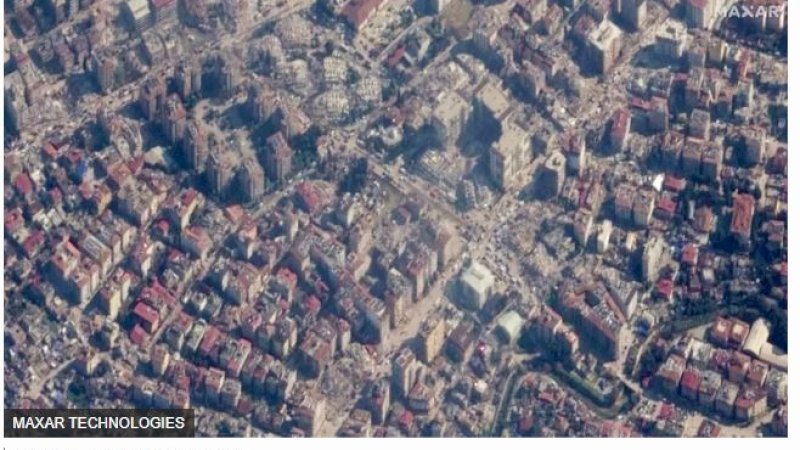 Foto-Foto Satelit Kondisi Sebelum dan Setelah Gempa Turki