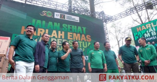 Beri Selamat, Danny Pomanto Bareng Sandiaga Uno Hadiri Harla Ke-50 PPP