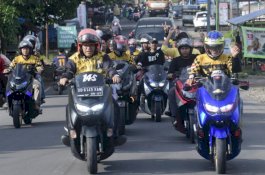 IAS Rolling Galesong Bareng YNCI Takalar, Dekat Komunitas Biker Bukan karena Politik