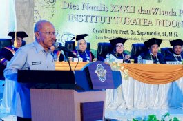 Bupati Jeneponto Hadiri Dies Natalis XXXII Institut Turatea Indonesia