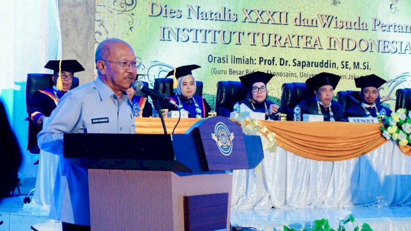 Bupati Jeneponto Hadiri Dies Natalis XXXII Institut Turatea Indonesia