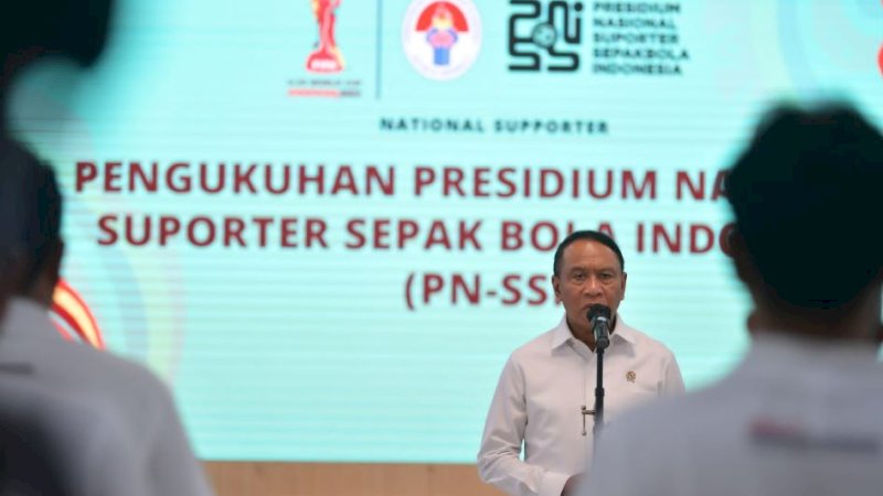 Pengukuhan Presidium Nasional Suporter Sepak Bola Indonesia (PN-SSI) di Gedung Kementerian Pemuda dan Olahraga (Kemenpora) RI, Jakarta, Rabu (22/2/2023). (Foto: PSSI)