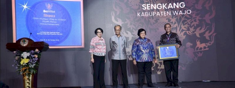 Wajo Raih Penghargaan Adipura Kategori Kota Kecil 2022