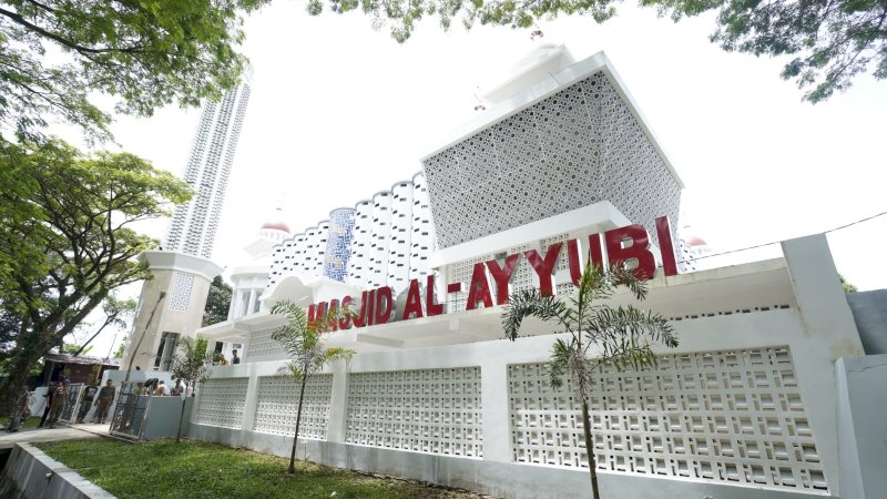 Pembangunan Masjid Al-Ayyubi Kompleks Kantor Gubernur Sulsel Telah Rampung