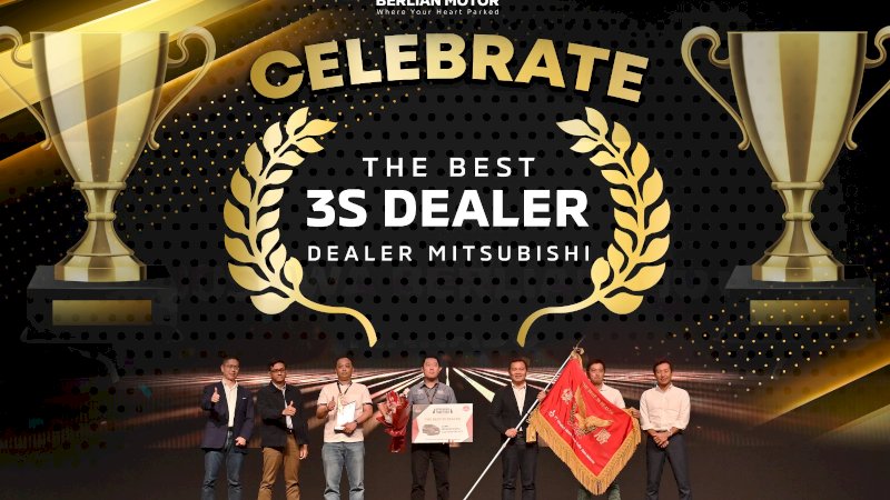 Selamat PT Bosowa Berlian Motor Raih Best 3S Dealer, Pertegas Posisi Mitsubishi Sebagai Dealer Terbaik di Indonesia