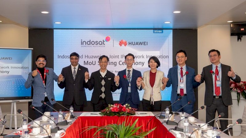 Indosat dan Huawei Teken MoU, Tingkatkan Inovasi Bersama SRv6 untuk Dorong Transformasi Digital Indonesia