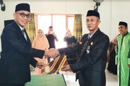Lantik Pejabat Eselon IV, Kakan Kemenag Wajo: Jabatan adalah Amanah