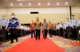 Ribuan Petugas Pengamanan Lapas/Rutan Ikuti Pengarahan dari Sekjen Kemenkumham