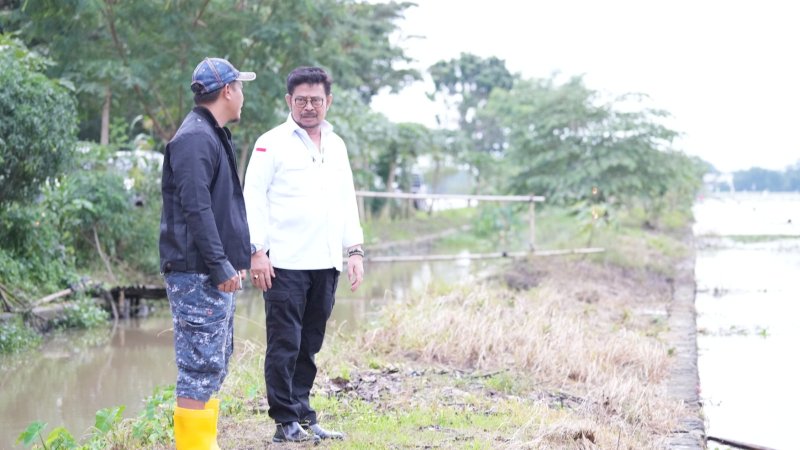 Mentan SYL: Banjir Tidak Boleh Surutkan Semangat Petani Karawang, Saya Siap Bantu