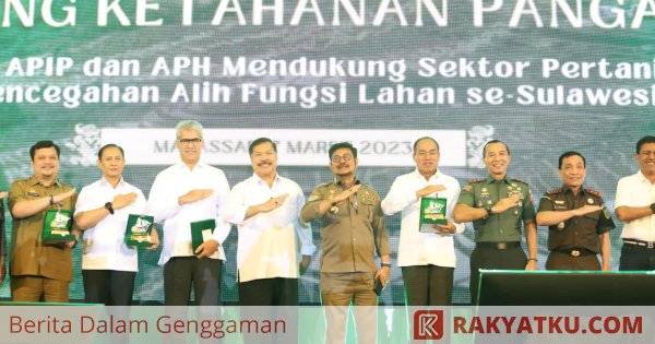 Mentan SYL Sinergi dengan APIP dan APH, Cegah Alih Fungsi Lahan