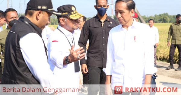 Panen Padi Didampingi Mentan SYL, Presiden Jokowi Senang Produktivitas Tinggi