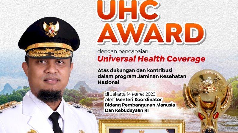 Pertamakali, Pemprov Sulsel Raih UHC Award