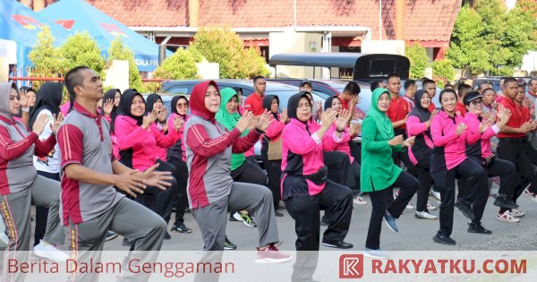 Polres Gowa Gelar Olahraga Bersama