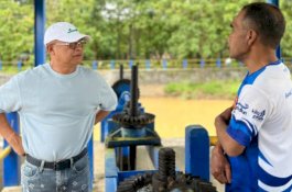 Debit Air Baku Menurun Masuk Instalasi, Beni Iskandar Cek Langsung ke Bendungan