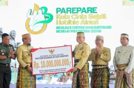 HUT ke 63 Tahun, Pemkot Parepare Terima Bantuan Keuangan Rp10 Miliar dari Pemprov Sulsel