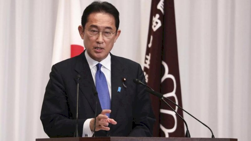 PM Jepang Fumio Kishida (dok. Du Xiaoyi/Pool Photo via AP)