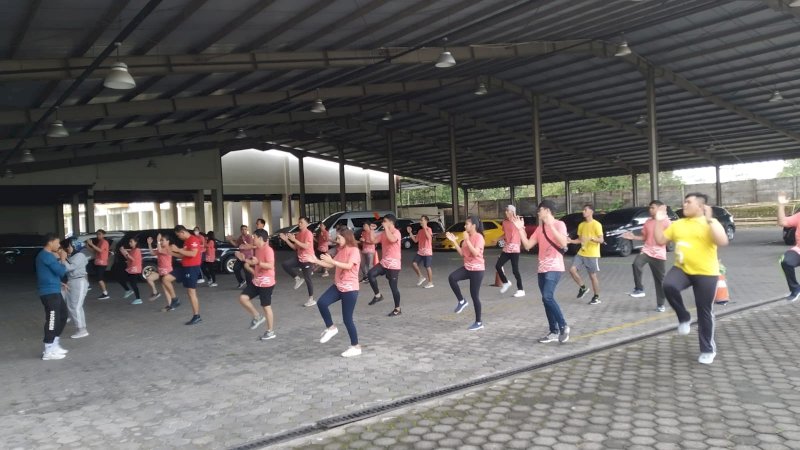 Bugar dan Sehat Sambut Ramadan, Haper Perintis Makassar Gelar Olahraga dan Kerja Bakti 