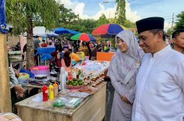 Bupati Wajo Ajak Masyarakat Pasar Kuliner Ramadhan di Jalan La Tenri Lait Tosengeng