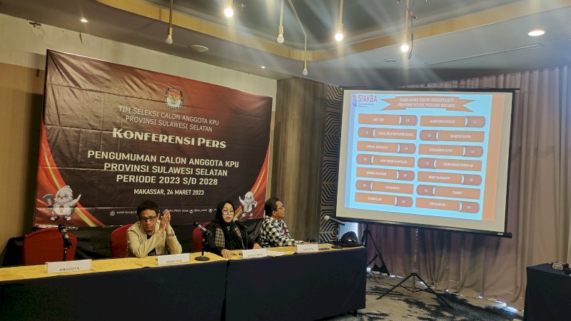 Timsel Calon Anggota KPU Sulsel Umumkan 14 Nama yang Dikirim ke Jakarta 