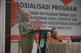 Bupati Luwu Utara Buka Sosialisasi Program SLRT - PUSKESOS