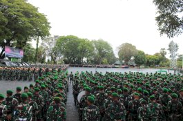 Pangdam Hasanuddin Pimpin Apel Gelar Pasukan Kunker Presiden Jokowi