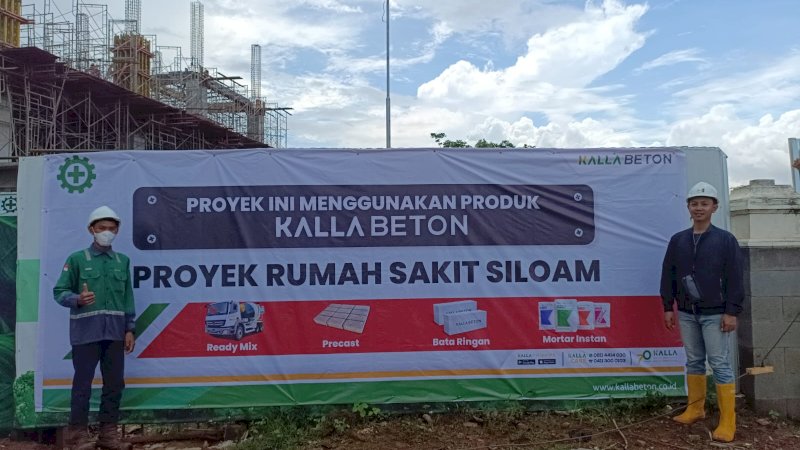 Kalla Beton Suplai Produk untuk Proyek Pembangunan RS Siloam