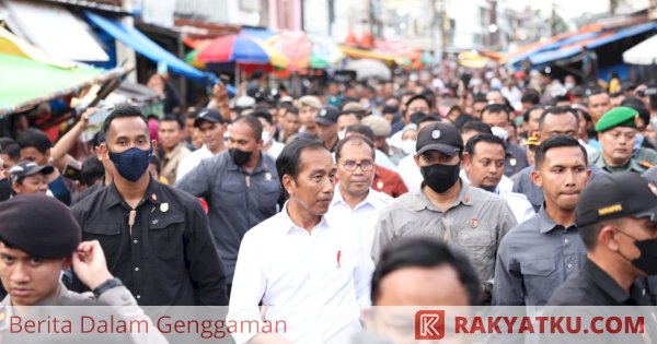 Presiden Jokowi Blusukan Ramadhan di Makassar Didampingi Danny Pomanto 