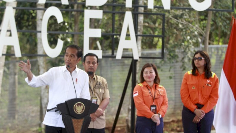 Presiden Jokowi Berkunjung ke PT Vale Indonesia