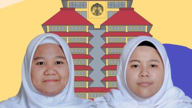 Aulia Ramadhani Ardi dan A. Annisa Nur Humairah lulus di Universitas Indonesia (UI).