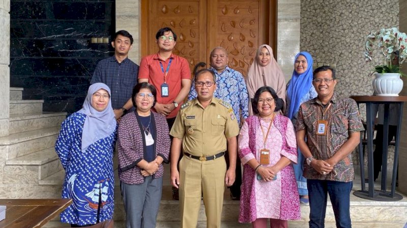 Kunjungan Tim USAID Erat di kediaman pribadi Wali Kota Makassar, Mohammad Ramdhan Pomanto (Danny), di Jalan Amirullah, Kota Makassar, Selasa (4/4/2023).