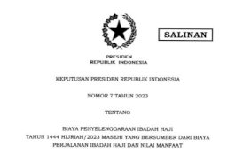 Pemerintah Terbitkan Keppres Biaya Penyelenggaraan Ibadah Haji 2023