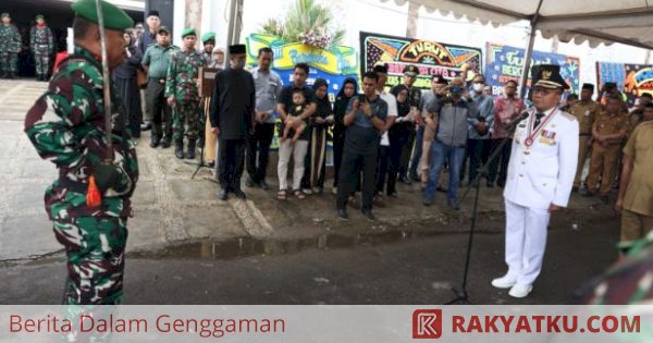 Wali Kota Makassar Pimpin Pelepasan dan Persemayaman Mendiang Rapsel Ali secara Militer