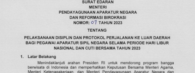 ASN Dilarang Gunakan Mobdin untuk Mudik dan Terima Parsel Lebaran