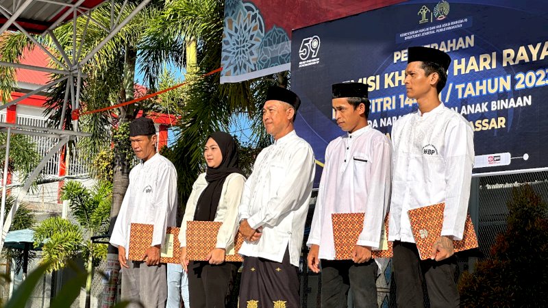 229 Warga Binaan Rutan Makassar Dapat Remisi Hari Raya Idul Fitri, Ada Langsung Bebas