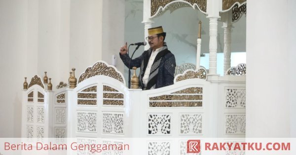 Shalat Ied di Masjid Agung Yusuf Gowa, Mentan SYL Sampaikan Pesan Pentingnya Memperkuat Iman