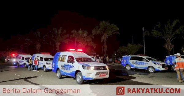 Ambulans Covid Hunter Makassar Recover Bantu Evakuasi Korban Kebakaran TSM