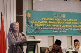 Bupati Lutra Lepas Kafilah STQH XXIII ke Selayar, Minta Jaga Nama Baik Daerah