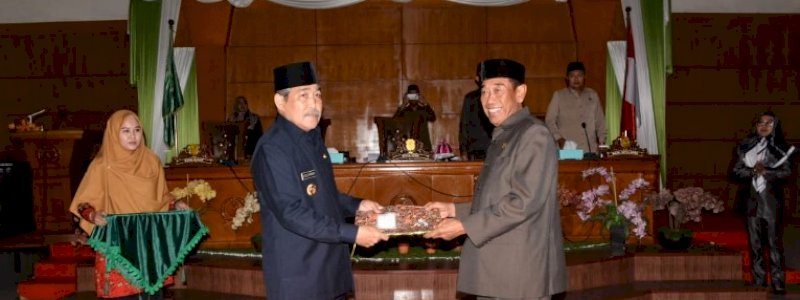 Bupati Sidrap Terima Rekomendasi LKPj 2022 dari DPRD