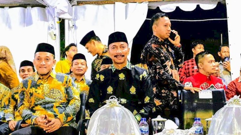 Wakil Bupati Wajo, Amran, saat menghadiri pembukaan STQH XXXIII di Lapangan Pemuda Benteng, Kota Benteng, Kepulauan Selayar, Selasa (2/5/2023). 